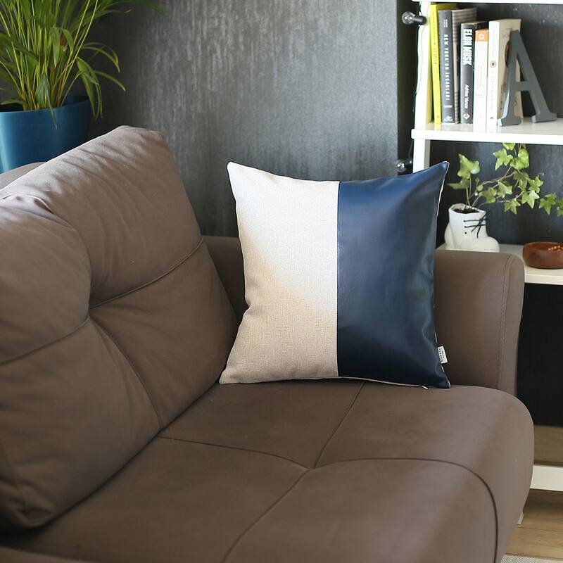 Carson Carrington Hoga Faux Leather Pillow Cover