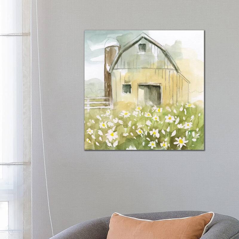 iCanvas "Daisy Barn" by Nan Canvas Print - 26x26x1.5