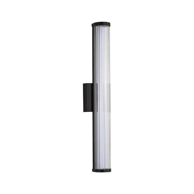 Golden Lighting 5590-OWL-24 Rodara 25" Tall Outdoor Wall Sconce - Matte Black
