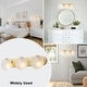 preview thumbnail 4 of 11, Modern Gold 3-Light Vanity Light Frosted Glass Bathroom Fixture