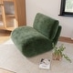 preview thumbnail 19 of 35, UIXE 33" Swivel Upholstered Aceent Chair Comfy Slipper Chair Green
