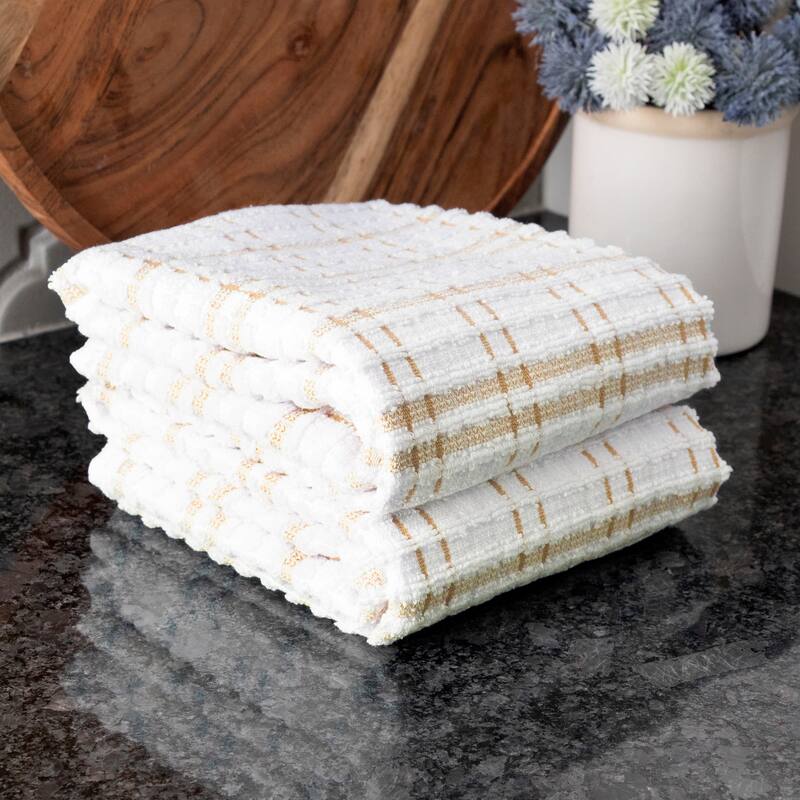 Ritz Royale Collection, Oversized Kitchen Towel Set, 2-Pack, Checked