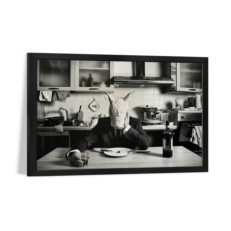Just One Day Alone (Family Portrait) Premium Framed Poster by Stefano Miserini
