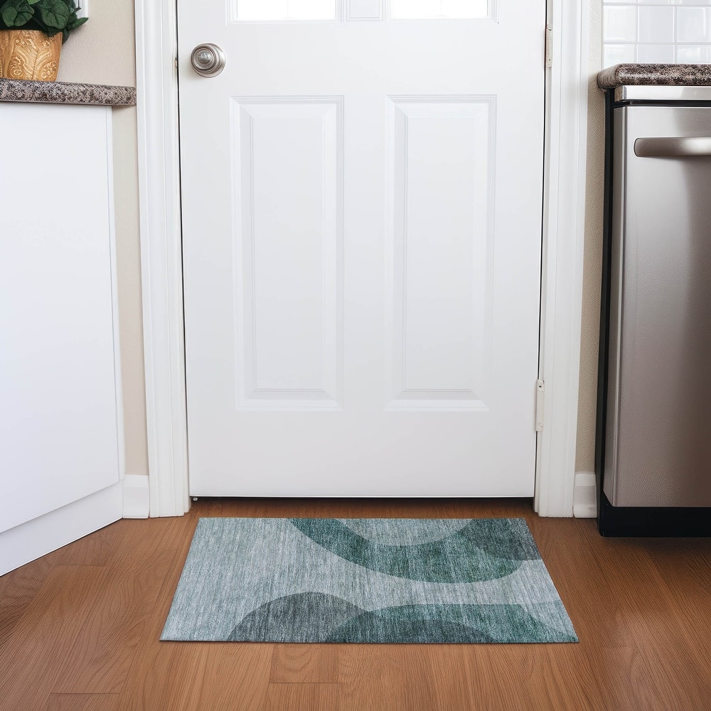 Machine Washable Indoor/ Outdoor Chantille Modern Deco Rug