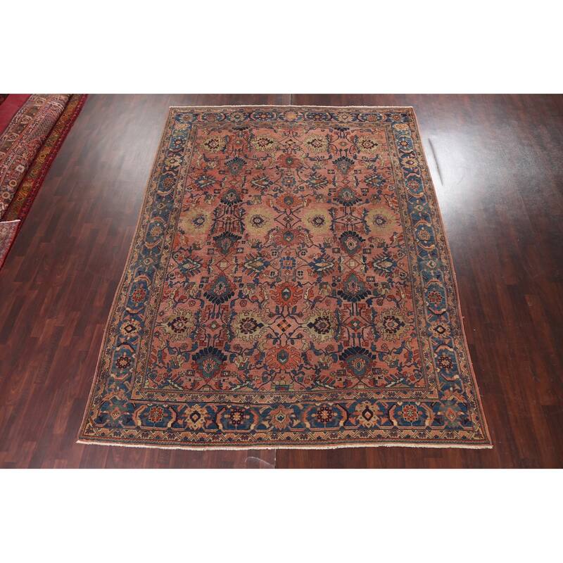 Pre-1900 Antique Sultanabad Ziegler Persian Wool Area Rug Hand-knotted - 10'2" x 12'2"