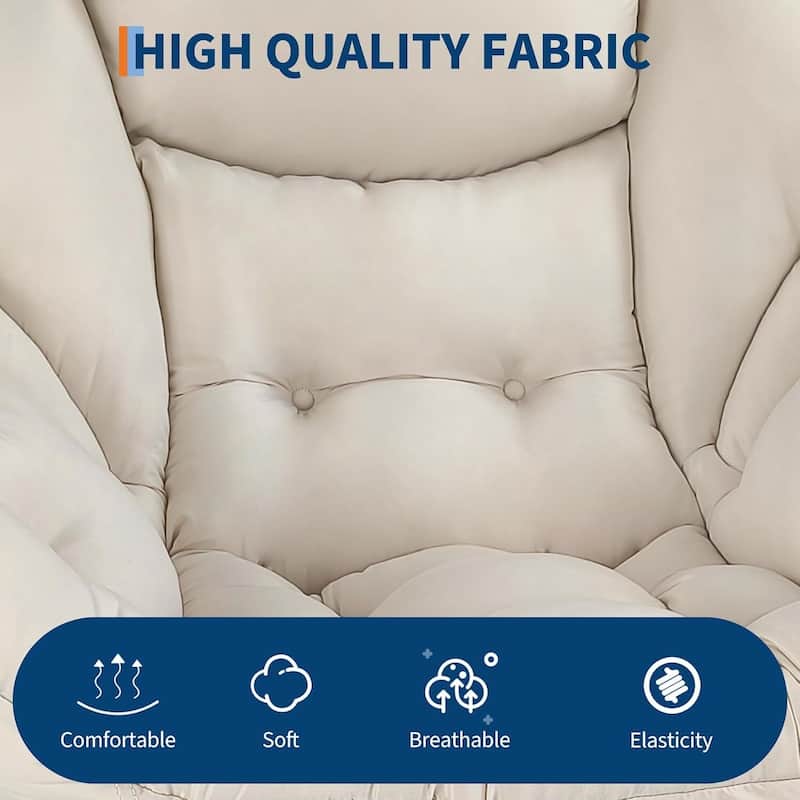 Upholstered Accent Lounge Sofa Armchair for Living Room, Bedroom, Dorm, or Office