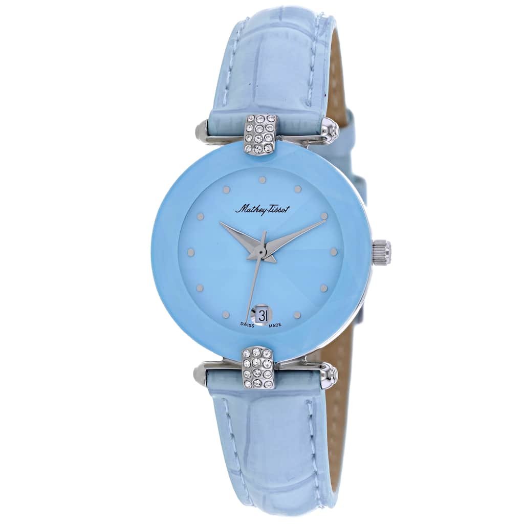 Mathey Tissot Women's Pyramide Blue Dial Watch - P318F - 6 (36)