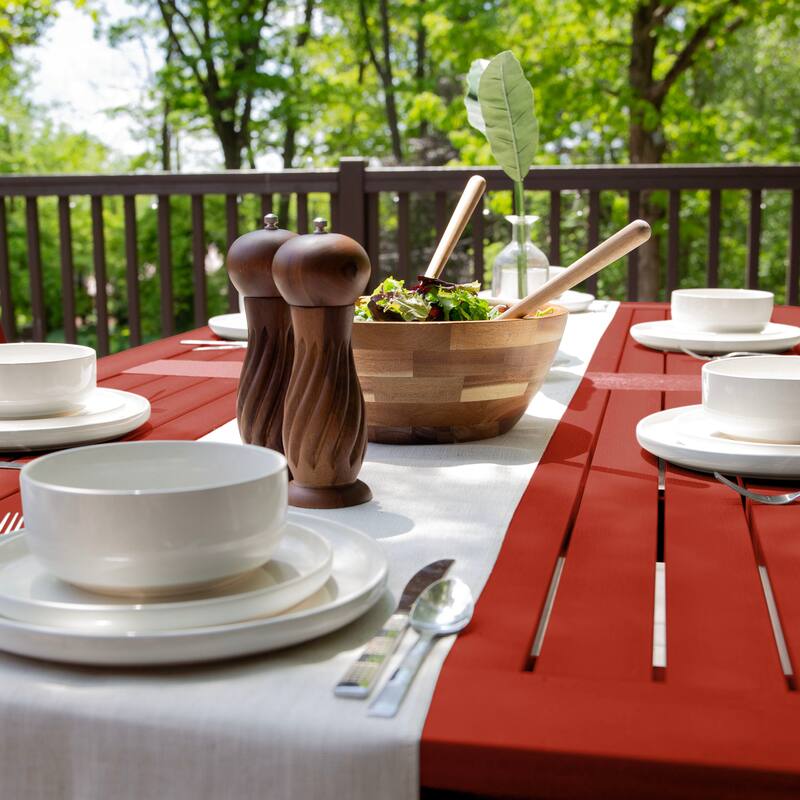 Lehigh 7-piece Outdoor Dining Set - 42" x 84" Table, Dining Height