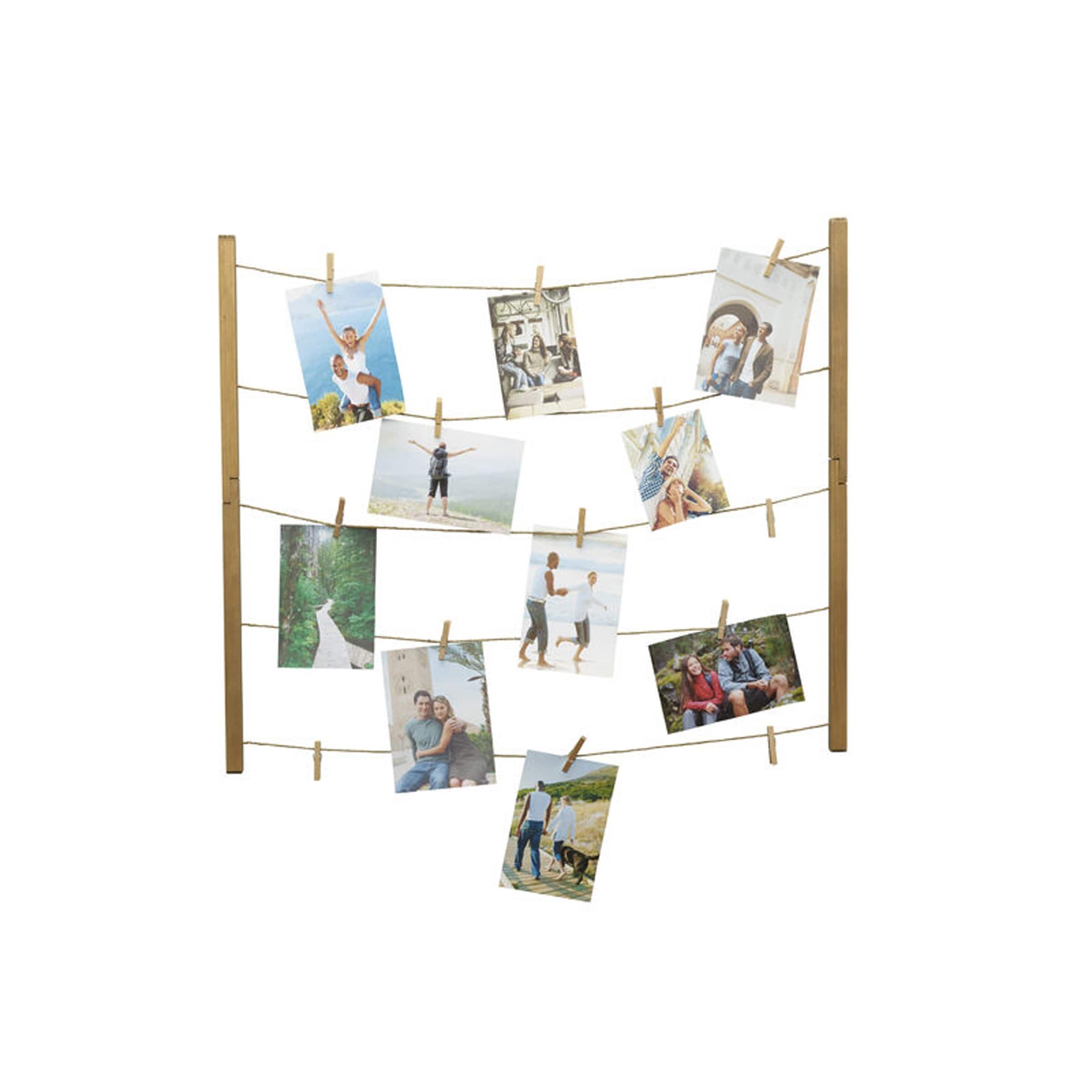 Melannco 30 Clip Collage, 31X26 Inch, Natural