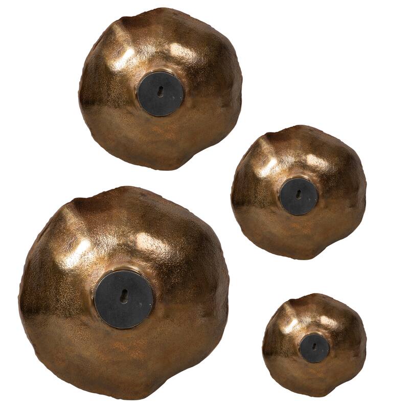 Uttermost Lucky Coins Brass Wall Bowls (Set of 4) - Multi-size