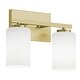 preview thumbnail 15 of 14, AFX Leo Vanity Light - Clear Glass Shade