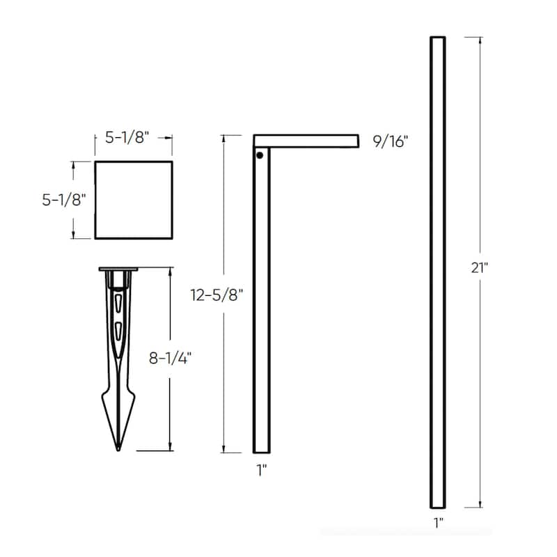 Edge 12 Inch LED Landscape Path Light with 5 CCT - 12 Inch