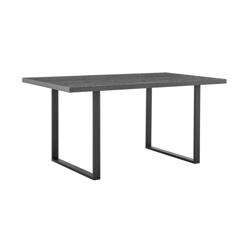 Modern Dining Table - Rectangular Table with Steel Base - Home Kitchen Table - 71