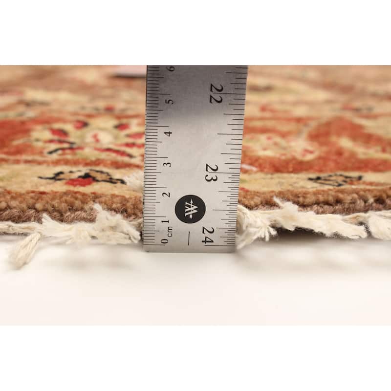 ECARPETGALLERY Hand-knotted Jamshidpour Brown Wool Rug - 4'1 x 4'0