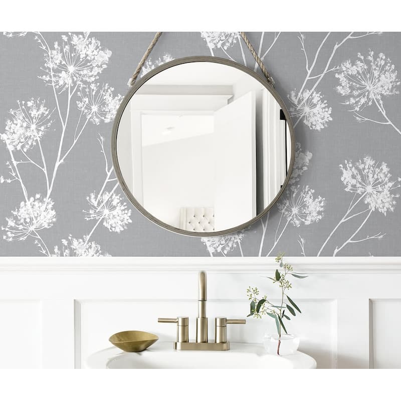 NextWall One O'Clocks Botanical Peel and Stick Removable Wallpaper