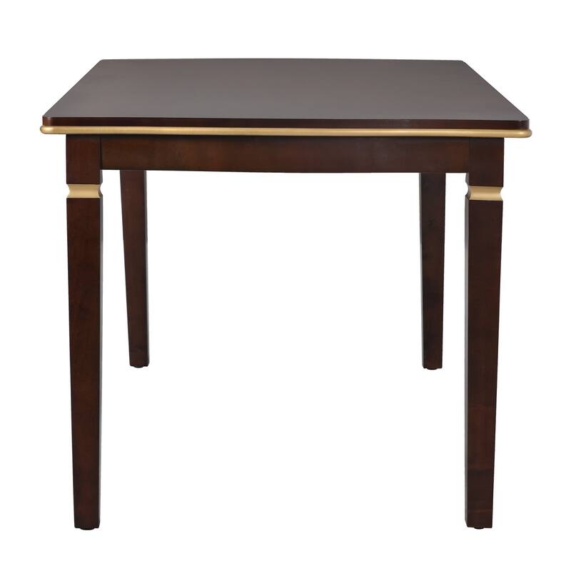 6-Piece Dining Set, 60" Rectangular Table and 4 Chairs and 1 Bench