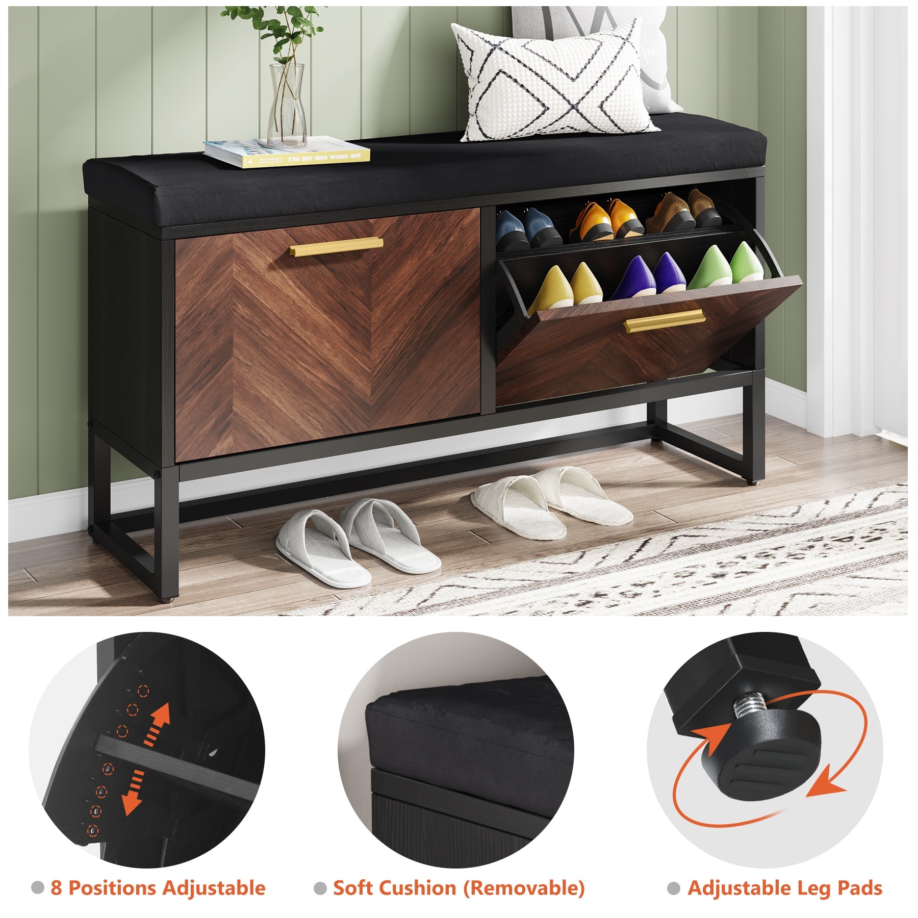 Overstock shoe storage bench 2025