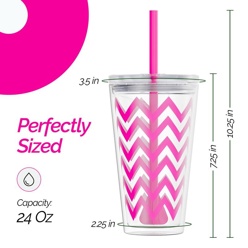 Copco Minimus Tumbler With Removable Straw And Double Wall Insulation - 24 oz.