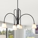 preview thumbnail 2 of 8, Bella Depot 40" 6-Light Black Metal Chandelier Adjustable Pendant Light for Dining Room Bedroom
