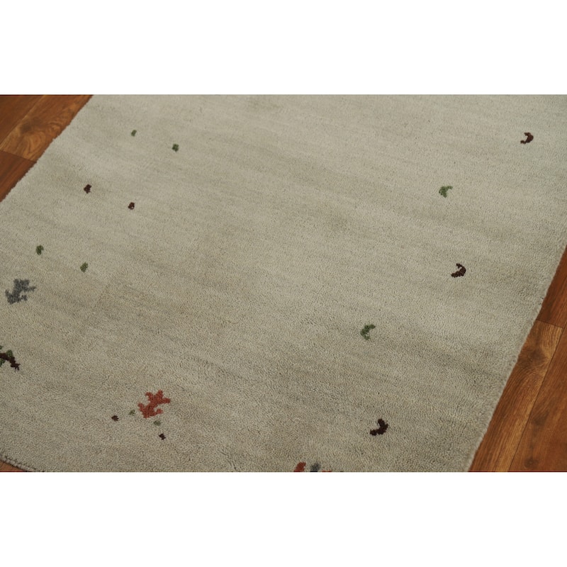 Tribal Gabbeh Indian Runner Rug Handmade Wool Carpet - 2'7" x 11'5"