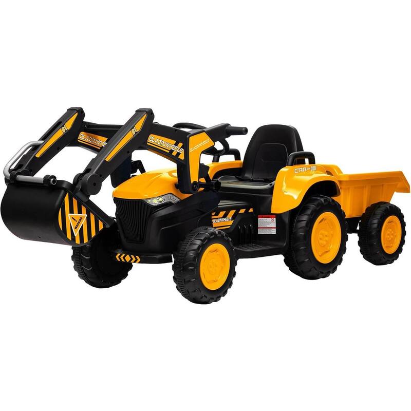 Electric Vehicles Ride On Car Toy with Remote Control, Digger for Kids Best Gifts