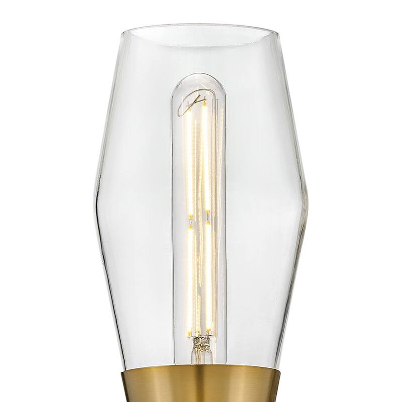 Lark 83902 Livie 2 Light 22" Tall Wall Sconce with Clear Glass Shades