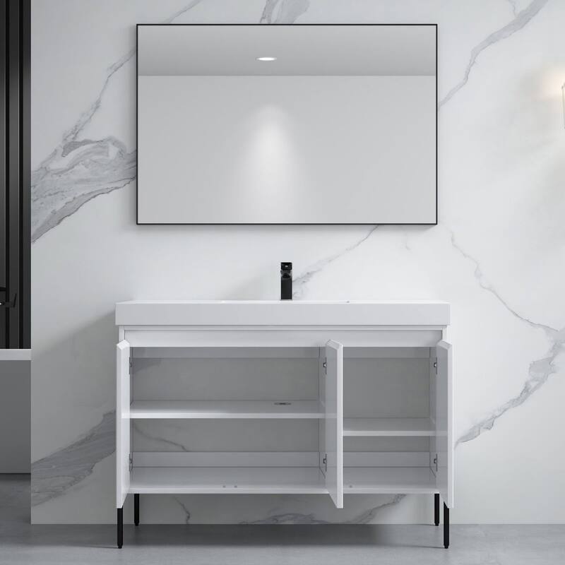 Ripple 48" Bathroom Vanity Kit (Assembly Required)