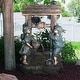 preview thumbnail 1 of 7, Children at the Well Outdoor Water Fountain Water Feature w/ LED - 39"