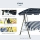 preview thumbnail 23 of 25, Outsunny 3-Person Porch Lawn Swing