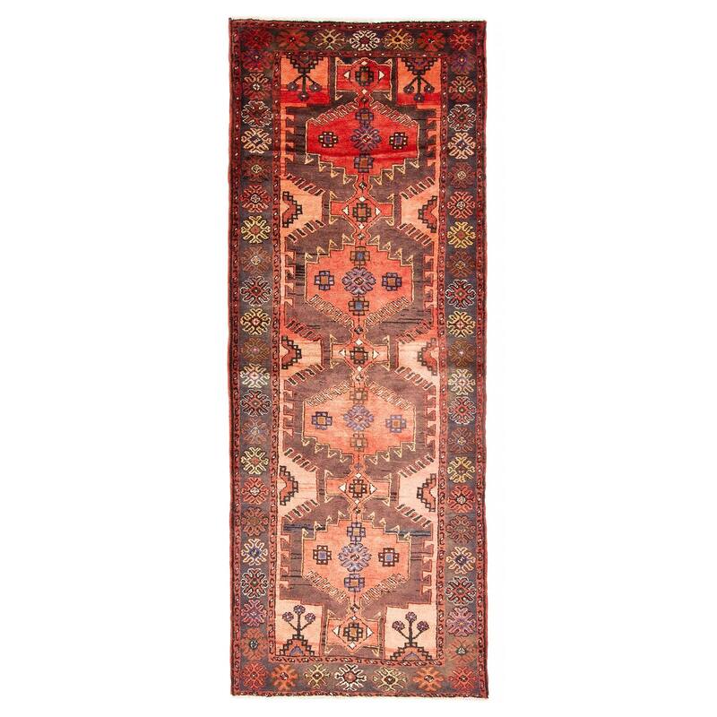 ECARPETGALLERY Hand-knotted Anadol Copper Wool Rug - 3'5 x 9'9 - Copper - 3'5 x 9'9