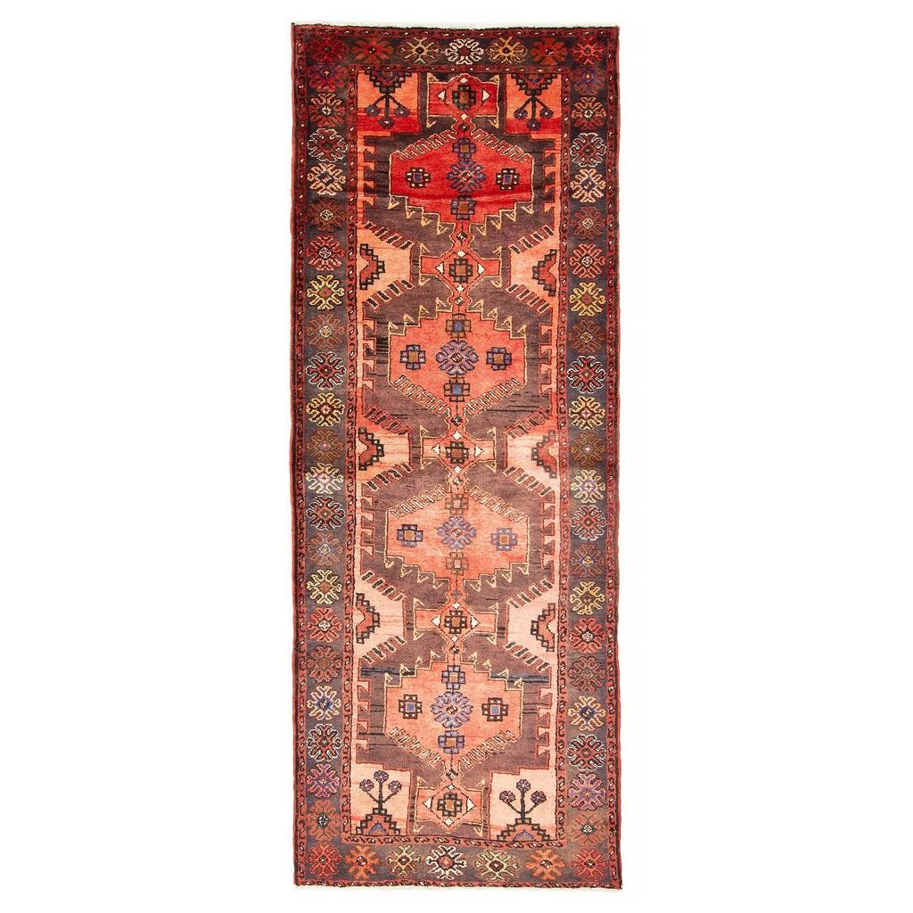 ECARPETGALLERY Hand-knotted Anadol Copper Wool Rug - 3'5 x 9'9