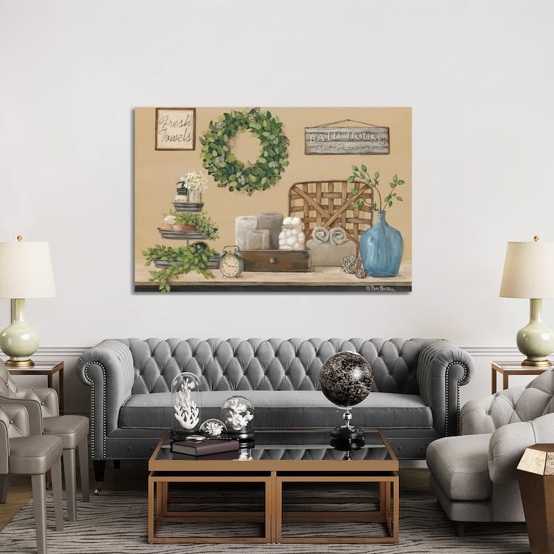 iCanvas "Farmhouse Bath I" by Pam Britton Canvas Print