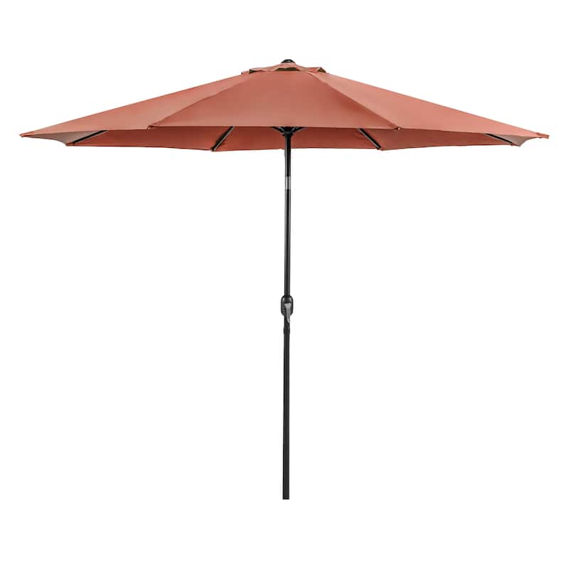 Maine 11-foot Steel Round Market Umbrella with Tilt and Crank by Furniture of America