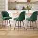 preview thumbnail 24 of 26, 26" Counter Height Swivel Bar Stool, Upholstered Counter Stools - 23.8" (D) x 21.7" (W) x 38" (H)