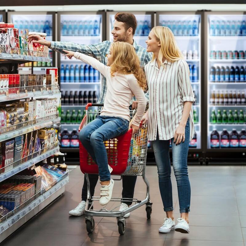 Yeego 37.79 cu.ft Commercial Beverage Display Cooler Refrigerator - 37.79 cu.ft