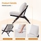 preview thumbnail 18 of 27, Modern Minimalist Solid Wood Lounge Chair