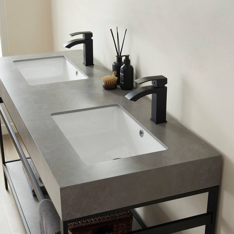 Miseno MV702560M-NM Funes 60" Free Standing Double Basin Vanity Set