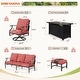 preview thumbnail 117 of 119, MAISON ARTS Outdoor Sofa Set 4/6-Piece Patio Conversation Set with 45'' Gas Fire Pit Table