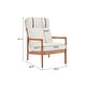 preview thumbnail 7 of 30, Christopher Knight Home - Jennie Tall-Back Wood Armchair with Ergonomic Comfort for Any Room