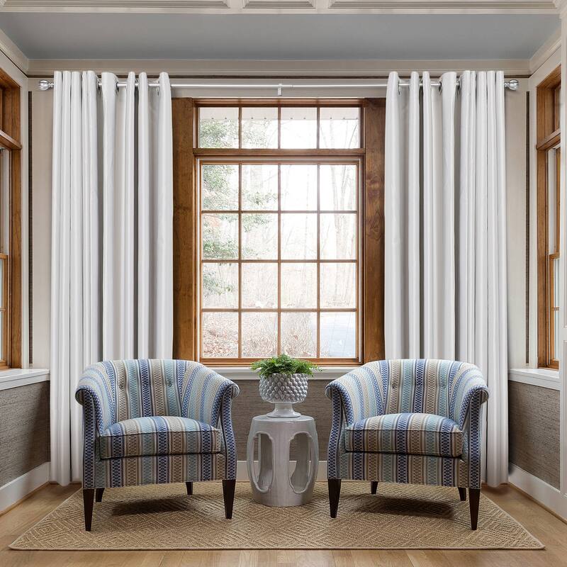 UTOPIA ALLEY 3/4 Inch Curtain Rod - Curtain Rods For Windows 48 to 86 Inch, Adjustable Drapery Rods