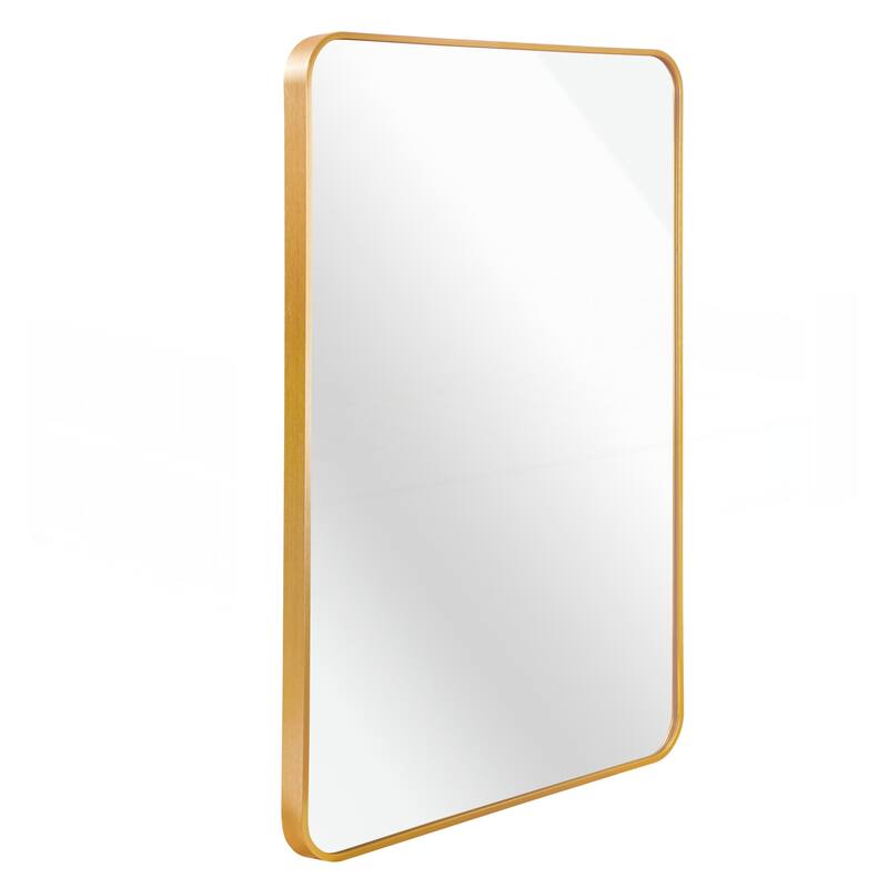 30x40 Inch Metal Framed Rectangular Rectangular Bathrrom Mirror