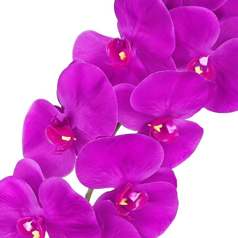 Set of 3 Natural Touch Purple Artificial Phalaenopsis Orchid Flower Stem Spray 40in - 40" L x 6" W x 4" DP