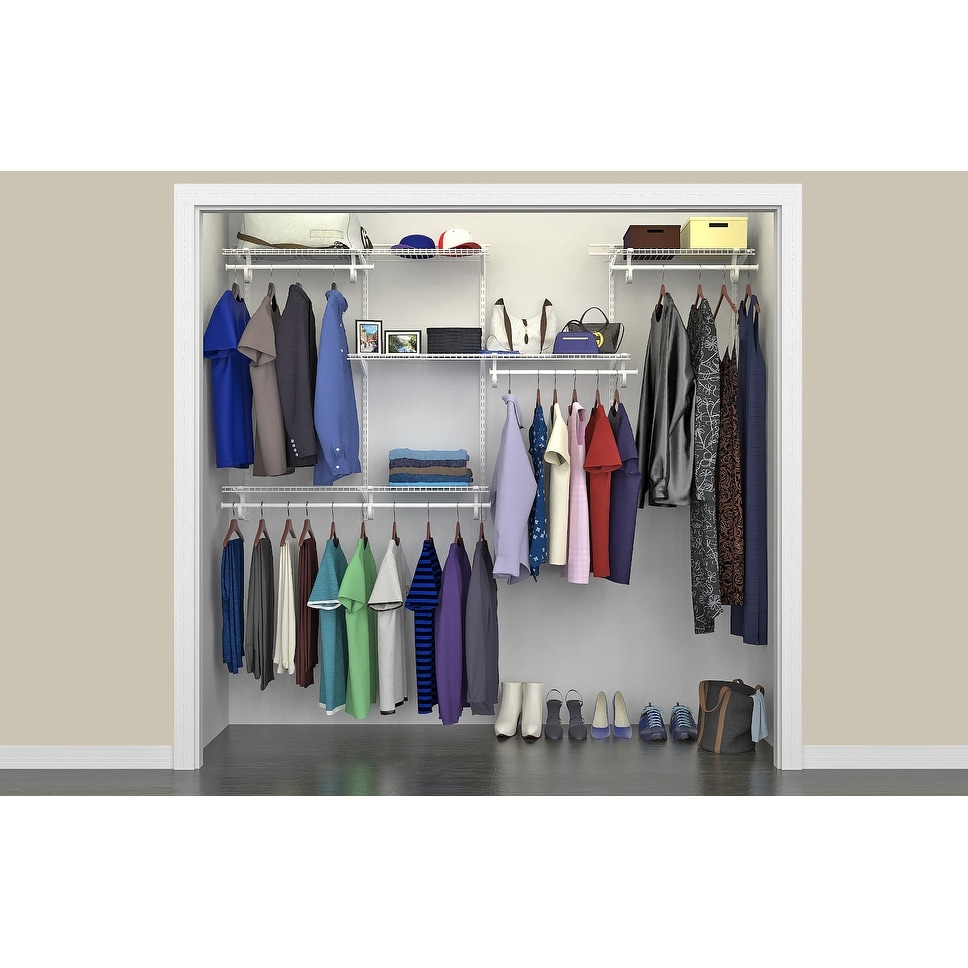 ClosetMaid 60 W - 96 W Wire Closet Organizer Kit & Reviews