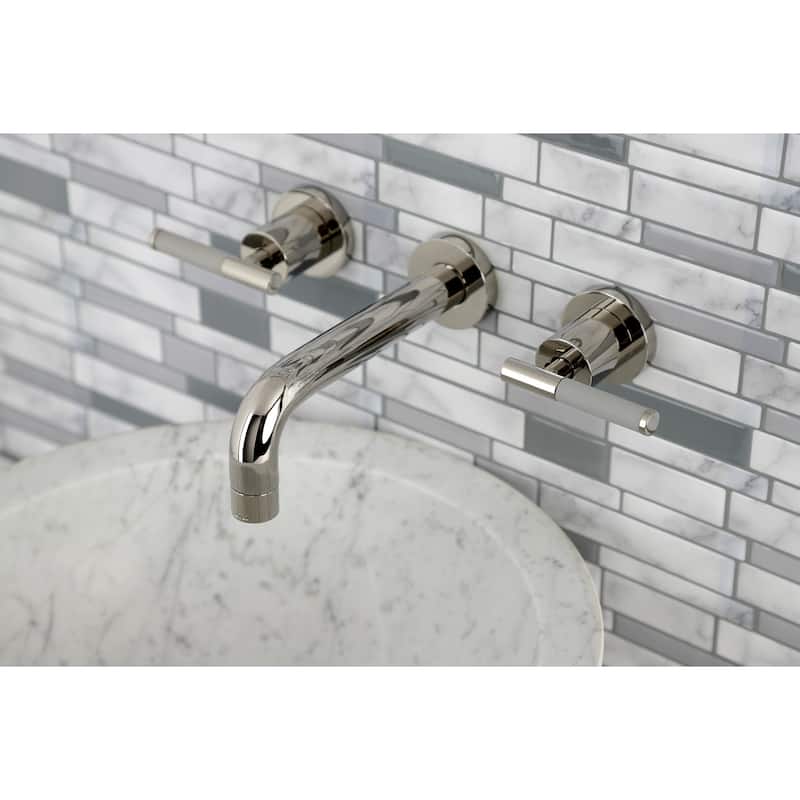 Kingston Brass Kaiser Two-Handle Wall Mount Bathroom Faucet