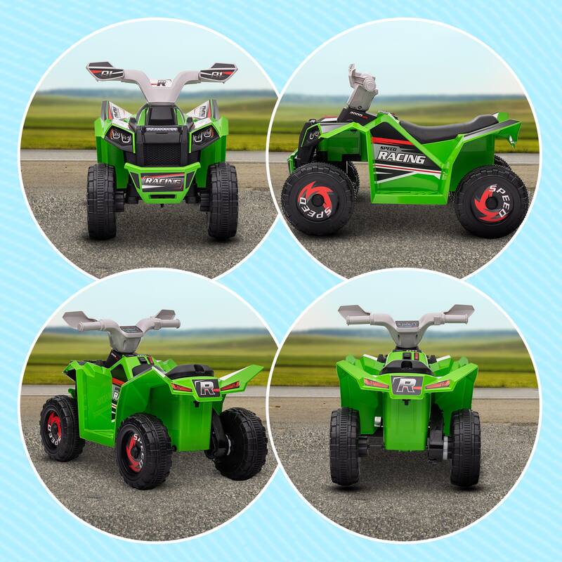 Aosom Kids ATV Quad Car, 6V Four-Wheeler w/ Forward Backward
