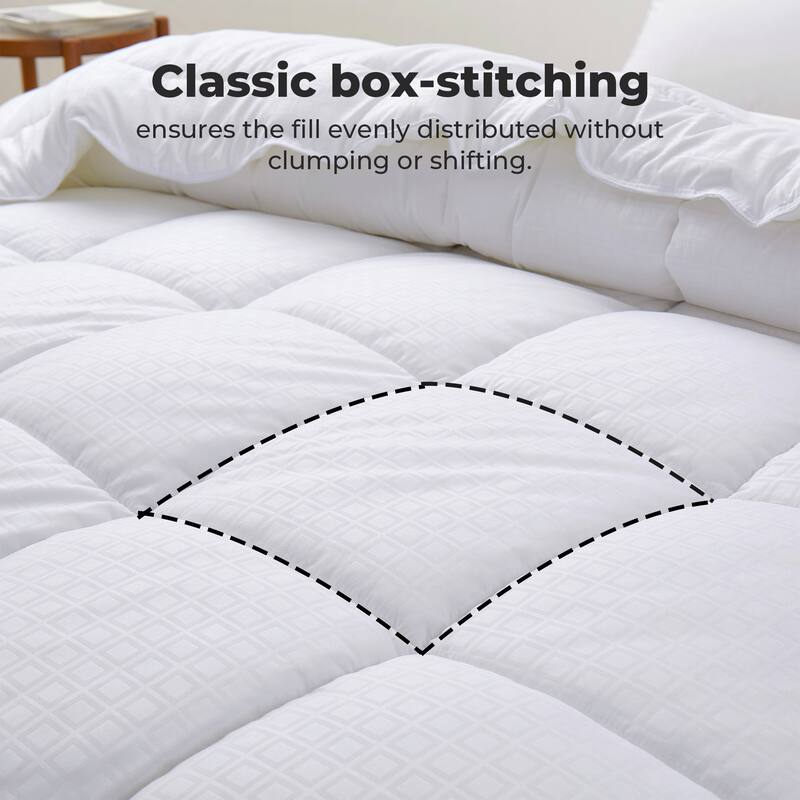 All Season Down Alternative Duvet Insert Comforter with Soft Microfiber Shell