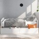 preview thumbnail 11 of 32, Twin Size Platform Kids Bed with 2-Storage Drawers, Durable Pine Wood Frame, Multifunctional Design for Small Spaces, Espresso White