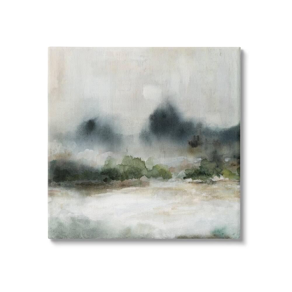 Stupell Enigmatic Foggy Mountain Abstract Landscape Scene Canvas Wall Art, Design by Carol Robinson