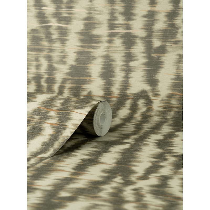 Fine Decor Hartmann Brown Stripe Texture Wallpaper