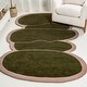 preview thumbnail 6 of 12, JONATHAN Y Mosaic Modern Border Geometric Handwoven Wool Green/Pink Area Rug
